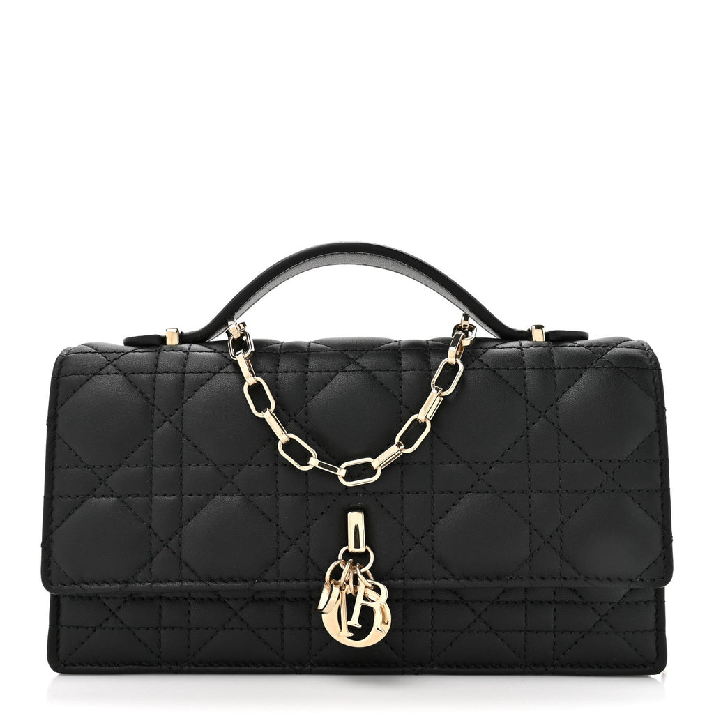 Lambskin Cannage Mini My Dior Bag Black